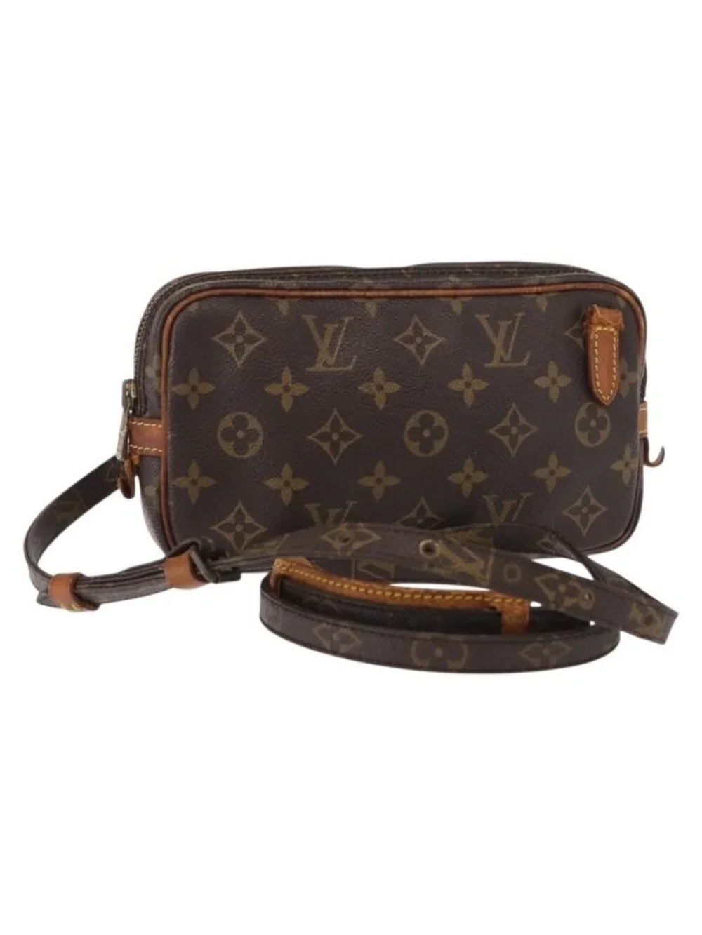 Authentic LOUIS VUITTON Monogram Marly Bandouliere Shoulder Bag M51828 LV
